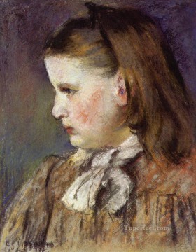  pissarro - portrait of eugenie estruc 1876 Camille Pissarro